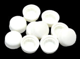 Hex Head Bolt Nut Cover for 3/8" Wrench/Socket White Hexcap-3/8-100 (10 Pack)