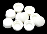 Hex Head Bolt Nut Cover for 3/8" Wrench/Socket White Hexcap-3/8-100 (10 Pack)