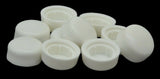 Hex Head Bolt Nut Cover for 3/8" Wrench/Socket White Hexcap-3/8-100 (10 Pack)