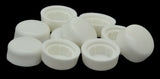 Hex Head Bolt Nut Cover for 3/8" Wrench/Socket White Hexcap-3/8-100 (10 Pack)