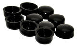 Hex Head Bolt Nut Cover for 3/8" Wrench or Socket Black PD#3/8-180 Set of 10