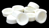 Hex Head Bolt Nut Cover for 7/16" Wrench or Socket White PD#7/16-100 Set of 10