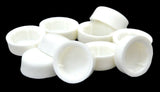 Hex Head Bolt Nut Cover for 7/16" Wrench or Socket White PD#7/16-100 Set of 10
