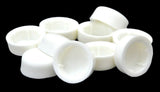 Hex Head Bolt Nut Cover for 7/16" Wrench or Socket White PD#7/16-100 Set of 10