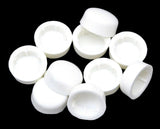 Hex Head Bolt Nut Cover for 7/16" Wrench or Socket White PD#7/16-100 Set of 10