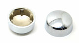 Hex Head Bolt Nut Cover Dome for 9/16" Wrench or Socket Chrome Plastic Set of 10