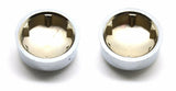 Hex Head Bolt Nut Cover Dome for 9/16" Wrench or Socket Chrome Plastic Set of 10