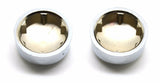 Hex Head Bolt Nut Cover Dome for 9/16" Wrench or Socket Chrome Plastic Set of 10