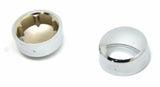 Hex Head Bolt Nut Cover Dome for 9/16" Wrench or Socket Chrome Plastic Set of 10