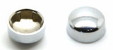 Hex Head Bolt Nut Cover Dome for 9/16" Wrench or Socket Chrome Plastic Set of 10