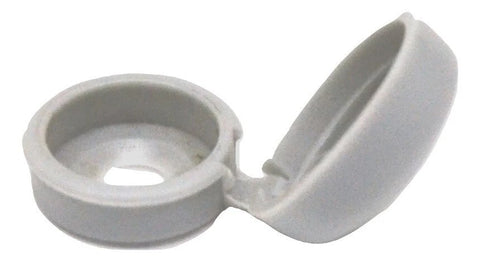 10-Screw Head Covers Hinged #6 #8 #10 M3 M4 M5 Flat Back Screws White PD#HNG-100