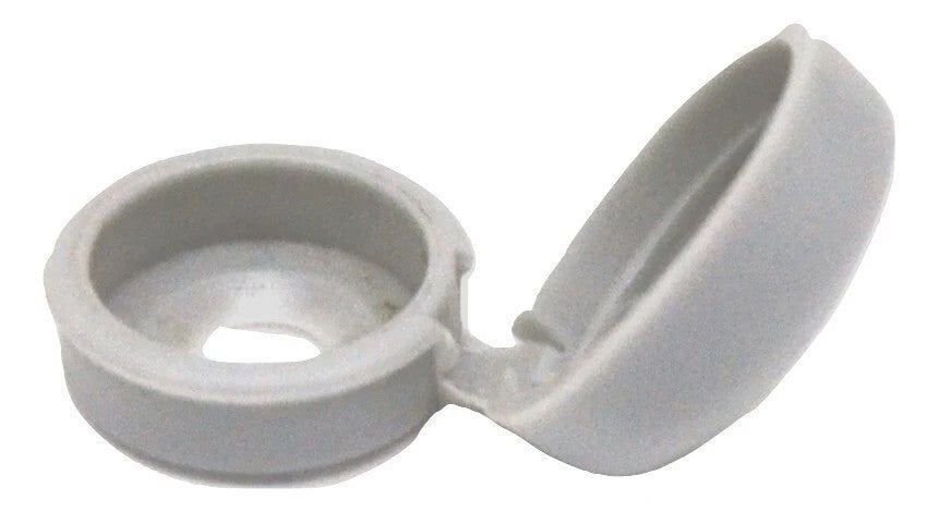 10-Screw Head Covers Hinged #6 #8 #10 M3 M4 M5 Flat Back Screws White PD#HNG-100