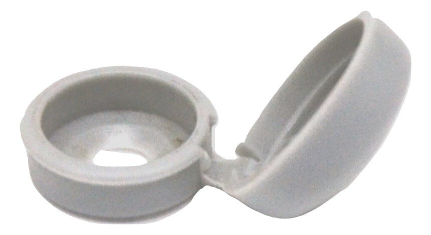 10-Screw Head Covers Hinged #6 #8 #10 M3 M4 M5 Flat Back Screws White PD#HNG-100