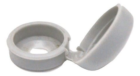 10-Screw Head Covers Hinged #6 #8 #10 M3 M4 M5 Flat Back Screws White PD#HNG-100