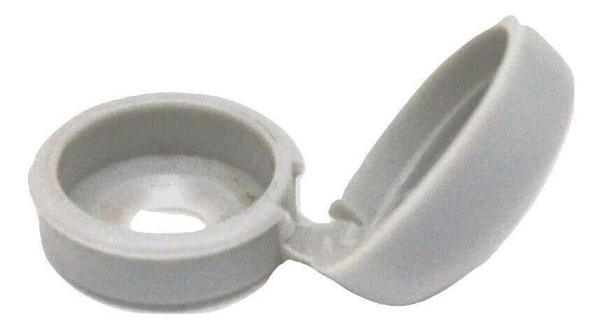 PD Hinged Screw Head Cover for #6 #8 #10 M3 M4 M5 Aluminum Tone HNG-171 -10 Pack