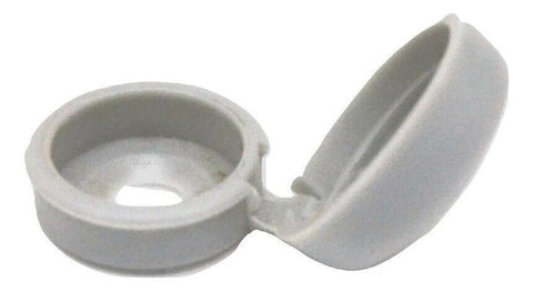 PD Hinged Screw Head Cover for #6 #8 #10 M3 M4 M5 Aluminum Tone HNG-171 -10 Pack