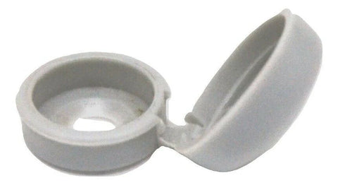 PD Hinged Screw Head Cover for #6 #8 #10 M3 M4 M5 Aluminum Tone HNG-171 -10 Pack