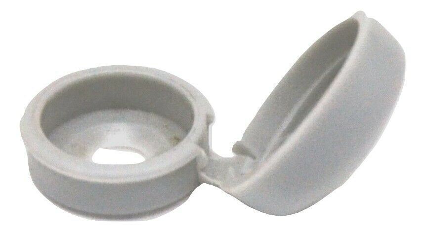 PD Hinged Screw Head Cover for #6 #8 #10 M3 M4 M5 Aluminum Tone HNG-171 -10 Pack