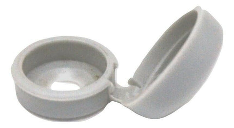 PD Hinged Screw Head Cover for #6 #8 #10 M3 M4 M5 Aluminum Tone HNG-171 -10 Pack