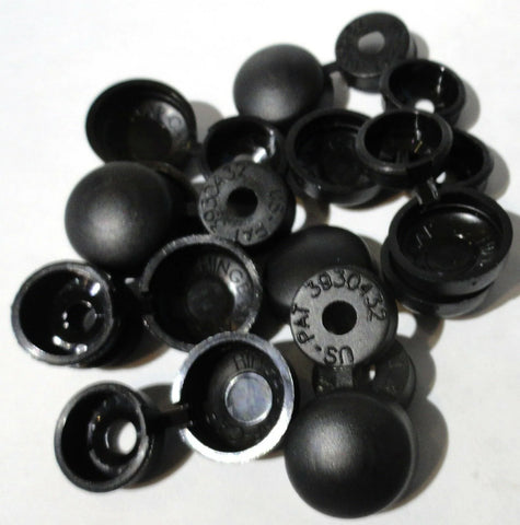 Screw Head Covers Black Hinged for #6 #8 #10 M3 M4 M5 Flat Screws HNG-180-(10 PC
