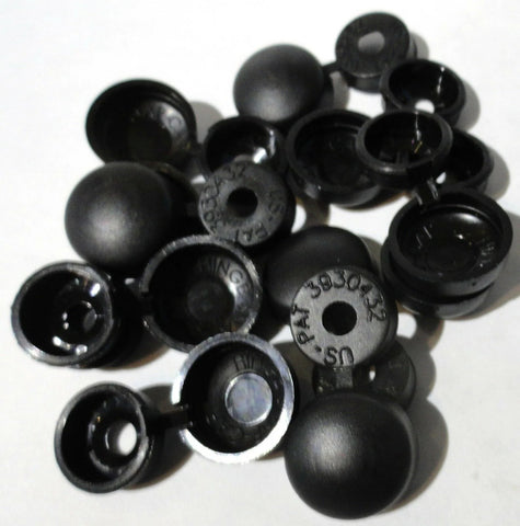 Screw Head Covers Black Hinged for #6 #8 #10 M3 M4 M5 Flat Screws HNG-180-(10 PC