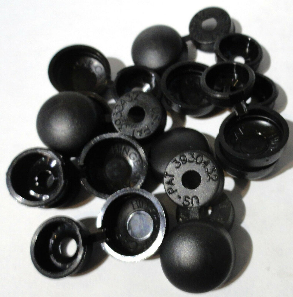 Screw Head Covers Black Hinged for #6 #8 #10 M3 M4 M5 Flat Screws HNG-180-(10 PC
