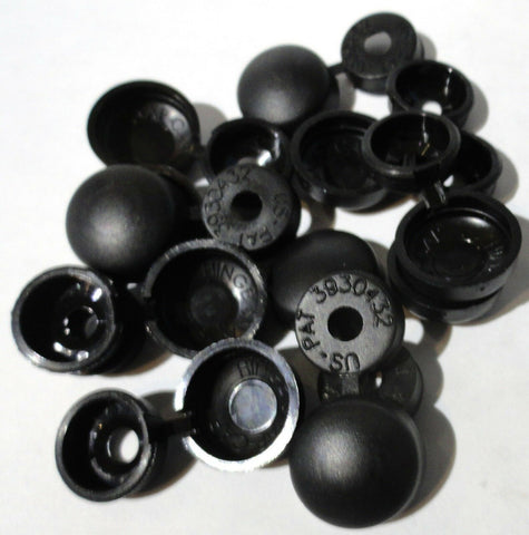 Screw Head Covers Black Hinged for #6 #8 #10 M3 M4 M5 Flat Screws HNG-180-(10 PC