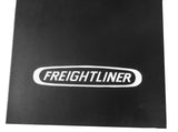 Mudflaps for Freightliner 24x30 Black White 3/8 Thick Ribbed Rubber MF-2430 Pair