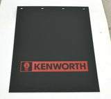 Mudflaps for Kenworth 24" x 30" Black Red Rubber 3/8 Thick Rib Back MK-2430 Pair