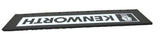 Quarter Fender Mud Flaps for Kenworth 24x6 Black White Logo Rubber MKW-2406 Pair