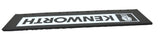 Quarter Fender Mud Flaps for Kenworth 24x6 Black White Logo Rubber MKW-2406 Pair