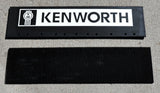Quarter Fender Mud Flaps for Kenworth 24x6 Black White Logo Rubber MKW-2406 Pair
