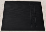 Mudflaps for Kenworth 24x30 Black White 3/8 Thick Rubber Rib Back MKW-2430 Pair