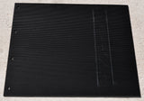 Mudflaps for Kenworth 24x30 Black White 3/8 Thick Rubber Rib Back MKW-2430 Pair