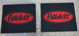 Front Fender Mud Flaps for Peterbilt 16x14 Black Red 3/8" Rubber MP-1614 -Pair