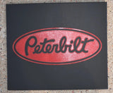 Front Fender Mud Flaps for Peterbilt 16x14 Black Red 3/8" Rubber MP-1614 -Pair