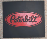 Front Fender Mud Flaps for Peterbilt 16x14 Black Red 3/8" Rubber MP-1614 -Pair
