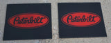 Front Fender Mud Flaps for Peterbilt 16x14 Black Red 3/8" Rubber MP-1614 -Pair