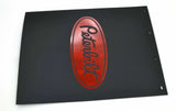 Mudflaps for Peterbilt 24x30 Black Red 3/8 Thick Rubber Ribbed Back MP-2430 Pair