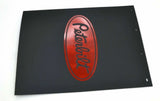 Mudflaps for Peterbilt 24x30 Black Red 3/8 Thick Rubber Ribbed Back MP-2430 Pair