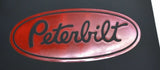 Mudflaps for Peterbilt 24x30 Black Red 3/8 Thick Rubber Ribbed Back MP-2430 Pair