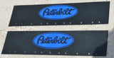 Quarter Fender Mud Flaps for Peterbilt 24x6 Black Blue Logo Rubber MPB-2406 Pair
