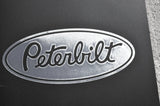 Mudflaps for Peterbilt 24" x 30" Black Silver 3/8 Thick Rubber Rib Back MPS-2430