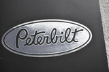 Mudflaps for Peterbilt 24" x 30" Black Silver 3/8 Thick Rubber Rib Back MPS-2430