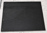 Mudflaps for Peterbilt 24" x 30" Black Silver 3/8 Thick Rubber Rib Back MPS-2430