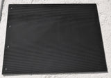 Mudflaps for Peterbilt 24" x 30" Black Silver 3/8 Thick Rubber Rib Back MPS-2430