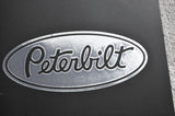 Mudflaps for Peterbilt 24" x 30" Black Silver 3/8 Thick Rubber Rib Back MPS-2430