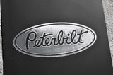 Mudflaps for Peterbilt 24" x 30" Black Silver 3/8 Thick Rubber Rib Back MPS-2430