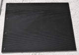 Mudflaps for Peterbilt 24" x 30" Black Silver 3/8 Thick Rubber Rib Back MPS-2430