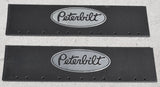 Quarter Fender Mud Flaps for Peterbilt 24x6 Black Silver Rubber 3/8 MPS2406 Pair